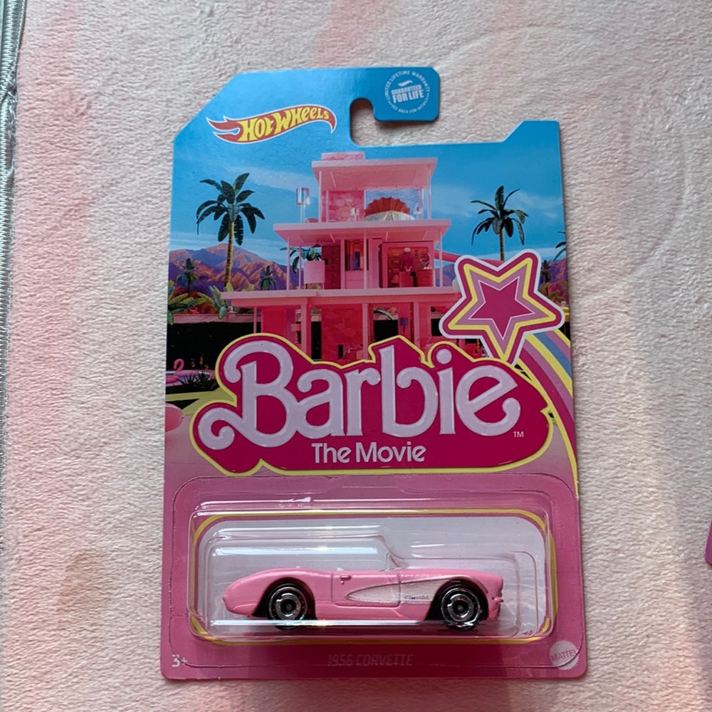 💕 Barbie Movie Corvette Hot Wheels 1956 set of 2 brand new💕 - Picture 3 of 6